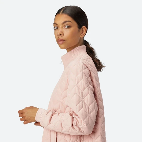 Ilse Jacobsen Padded Quilt Coat - Pale Pink 3 Ilse Jacobsen Padded Quilt Coat - Pale Pink