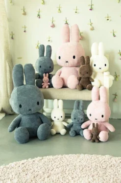 Miffy Miffy Corduroy Bunny Grey Mega