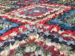 escape Blue/Red/Green Boucherouite Rug 10 escape Blue/Red/Green Boucherouite Rug