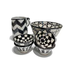 escape Patterned Ceramic Salad Bowl 7 escape Patterned Ceramic Salad Bowl