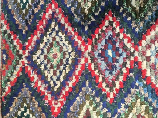 escape Blue/Red/Green Boucherouite Rug 8 escape Blue/Red/Green Boucherouite Rug