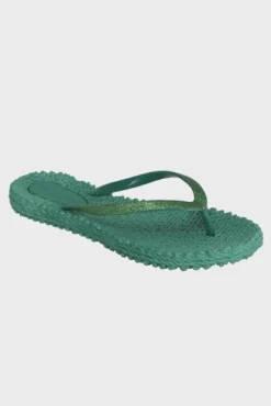 Ilse Jacobsen Glitter Flip Flops - North Green