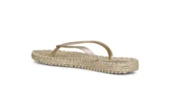 Ilse Jacobsen Glitter Flip Flops - Gold