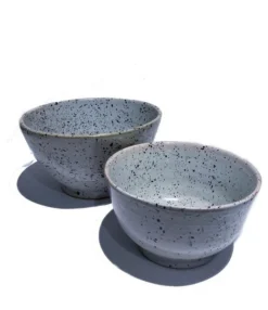 escape Set Of Spotted Ceramic Salad Bowls