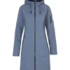 Ilse Jacobsen Long Raincoat Blue Grayness 1 Ilse Jacobsen Long Raincoat Blue Grayness