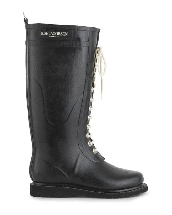 Ilse Jacobsen Long Rubber Boots Black 5 Ilse Jacobsen Long Rubber Boots Black