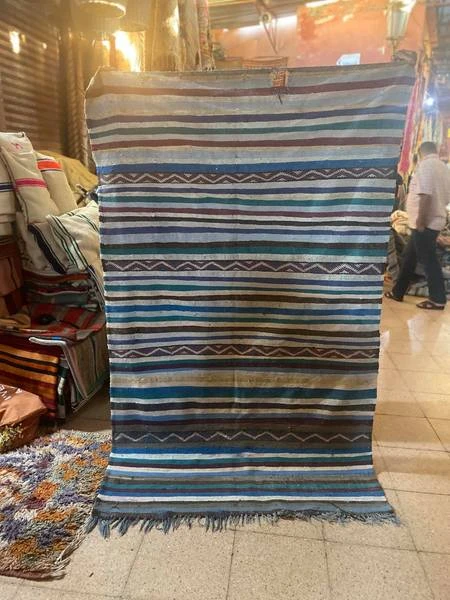 escape Vintage Boucherouite Kilim 185 125 4 escape Vintage Boucherouite Kilim 185 125