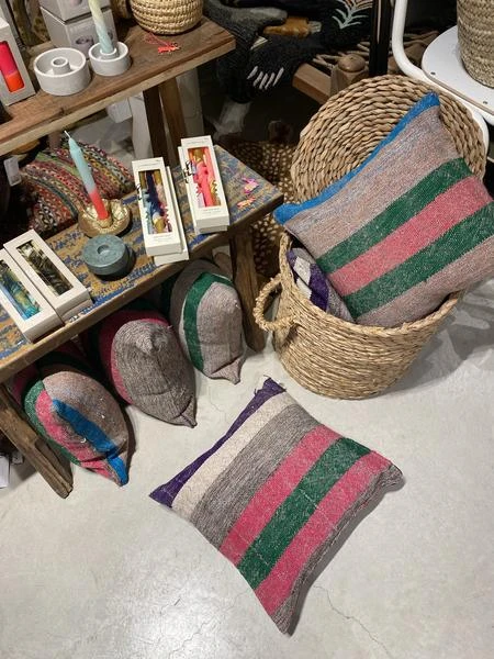 escape Grey Colored Striped Kilim Cushions 9 escape Grey Colored Striped Kilim Cushions