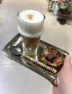 escape Set Of 4 Latte Berber Spoons Black White