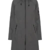 Ilse Jacobsen Long Raincoat - Dark Grey 1 Ilse Jacobsen Long Raincoat - Dark Grey