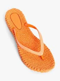 Ilse Jacobsen Glitter Flip Flops - Orange Spice
