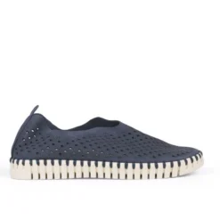 Ilse Jacobsen Navy Tulip Slip On