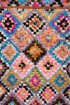 escape Checkered Boucherouite Rug 17 escape Checkered Boucherouite Rug