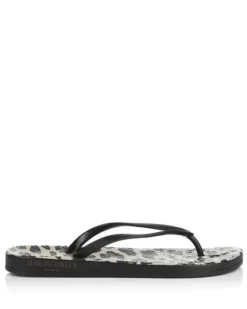 Ilse Jacobsen Flip Flops Black Leopard 6 Ilse Jacobsen Flip Flops Black Leopard
