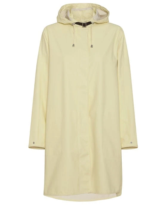 Ilse Jacobsen Light A-Line Raincoat Light Yellow 3 Ilse Jacobsen Light A-Line Raincoat Light Yellow