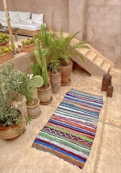 escape Striped Boucherouite Kilim 4 escape Striped Boucherouite Kilim