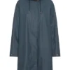 Ilse Jacobsen Soft Shell Raincoat With Detachable Hood - Orion Blue 2 Ilse Jacobsen Soft Shell Raincoat With Detachable Hood - Orion Blue