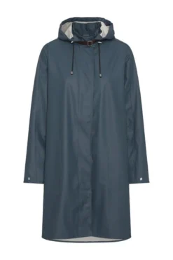 Ilse Jacobsen Soft Shell Raincoat With Detachable Hood - Orion Blue