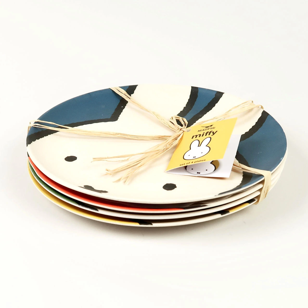 Miffy Set of 4 Head Bamboo Plates 5 Miffy Set of 4 Head Bamboo Plates