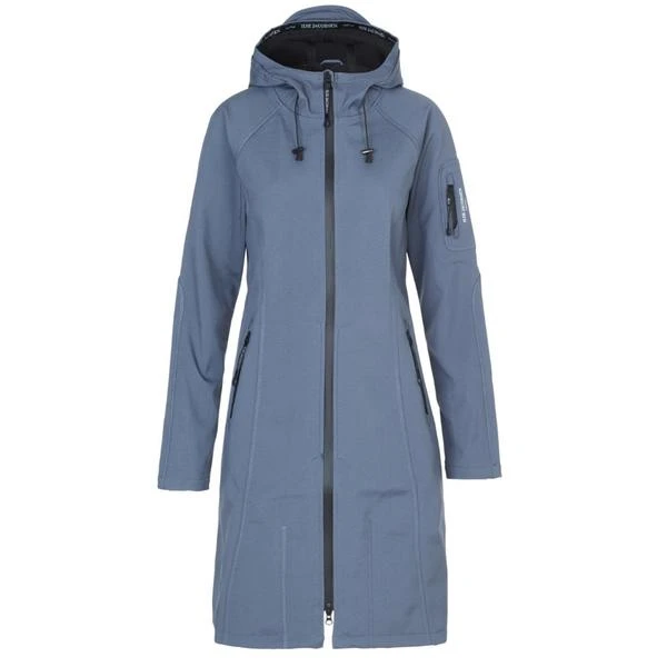 Ilse Jacobsen Long Raincoat 37 L Blue Greyness 3 Ilse Jacobsen Long Raincoat 37 L Blue Greyness