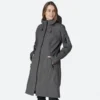 Ilse Jacobsen Long Dark Shadow Raincoat 37 L 1 Ilse Jacobsen Long Dark Shadow Raincoat 37 L