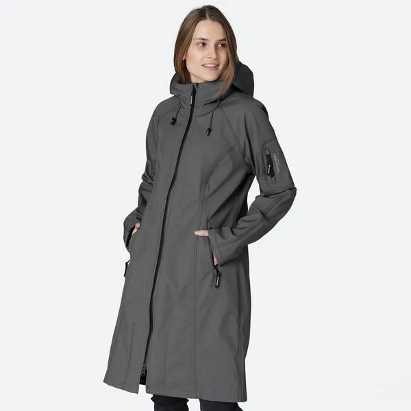 Ilse Jacobsen Long Dark Shadow Raincoat 37 L 3 Ilse Jacobsen Long Dark Shadow Raincoat 37 L