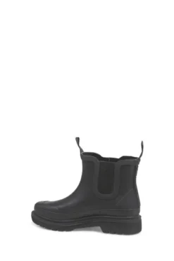 Ilse Jacobsen Short Black Rubber Chelsea Boots
