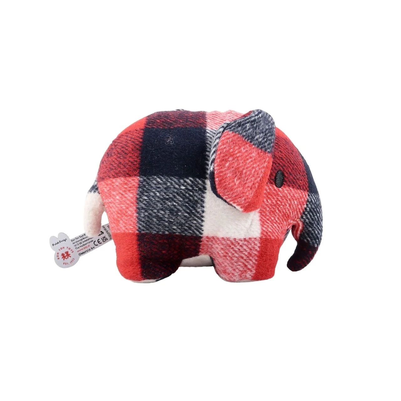 Miffy Red and Blue Checked Elephant – Small 3 Miffy Red and Blue Checked Elephant – Small