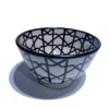 escape Patterned Ceramic Salad Bowl 1 escape Patterned Ceramic Salad Bowl