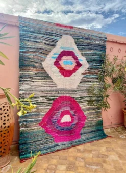 escape Doublesided Boucherouite Kilim L1