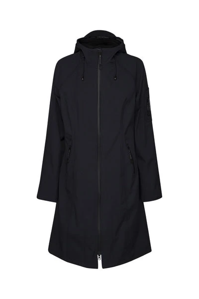 Ilse Jacobsen Long Raincoat - Dark Indigo 3 Ilse Jacobsen Long Raincoat - Dark Indigo