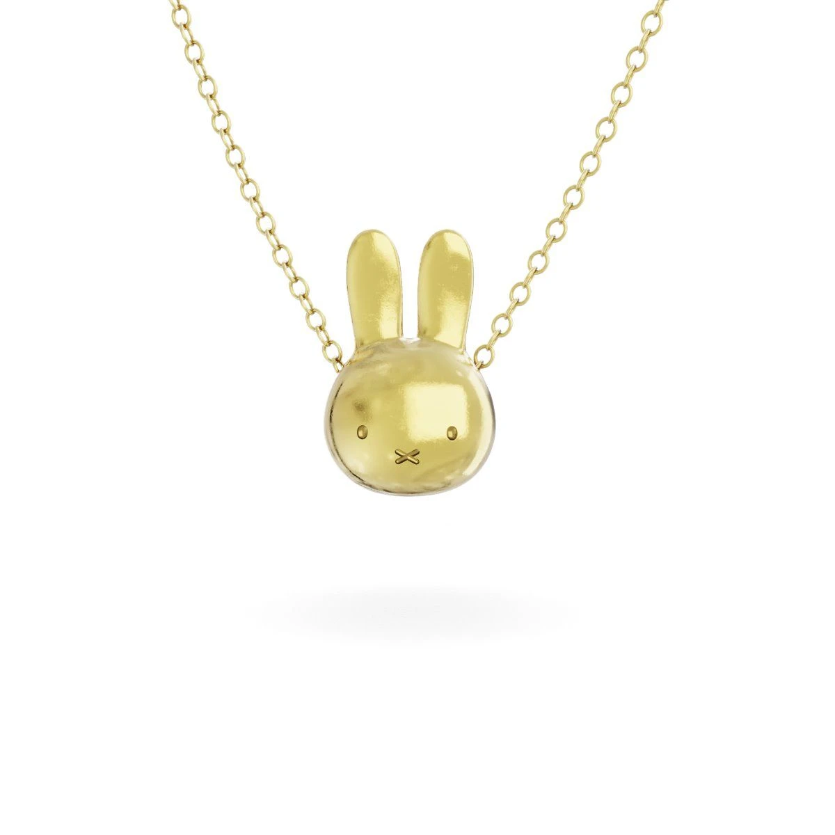 Miffy Miffy Large 18ct Gold Vermeil Head Necklace 3 Miffy Miffy Large 18ct Gold Vermeil Head Necklace