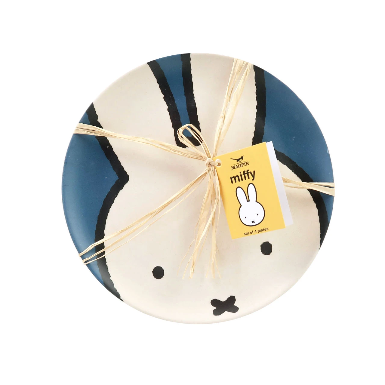 Miffy Set of 4 Head Bamboo Plates 3 Miffy Set of 4 Head Bamboo Plates
