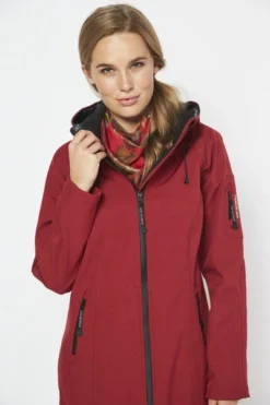 Ilse Jacobsen Long Raincoat - Rhubarb