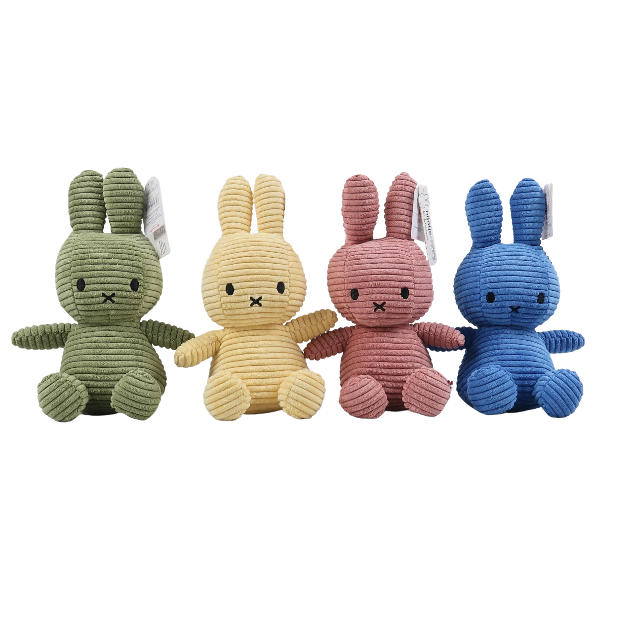 Miffy Corduroy Cobalt Miffy - Medium Toy 8 Miffy Corduroy Cobalt Miffy - Medium Toy