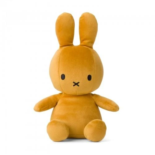 Miffy Miffy Sitting Velvetine Ochre 3 Miffy Miffy Sitting Velvetine Ochre