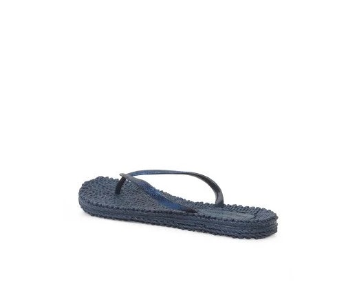 Ilse Jacobsen Glitter Flip Flops - Indigo Blue 5 Ilse Jacobsen Glitter Flip Flops - Indigo Blue