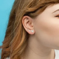 Miffy Miffy Button Stud Earrings Sterling Silver