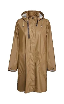 Ilse Jacobsen Light A-line Raincoat - Otter