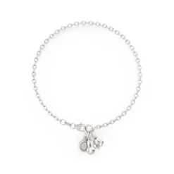 Miffy Miffy Sterling Silver Triple Charm Bracelet