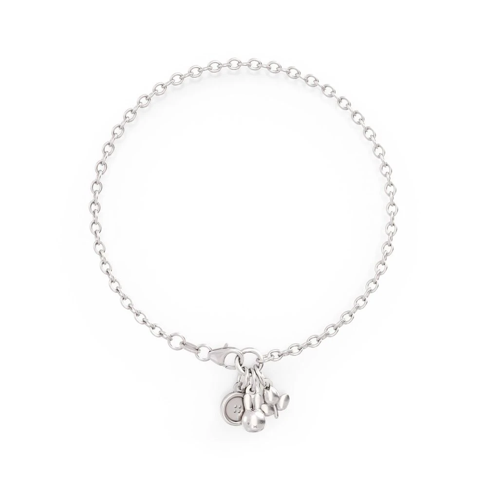 Miffy Miffy Sterling Silver Triple Charm Bracelet 3 Miffy Miffy Sterling Silver Triple Charm Bracelet