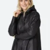 Ilse Jacobsen Light A-line Raincoat - Black 1 Ilse Jacobsen Light A-line Raincoat - Black