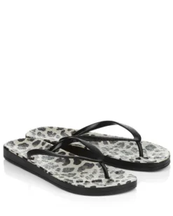 Ilse Jacobsen Flip Flops Black Leopard 7 Ilse Jacobsen Flip Flops Black Leopard