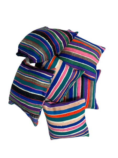 escape Bright Striped Kilim Cushion 3 escape Bright Striped Kilim Cushion