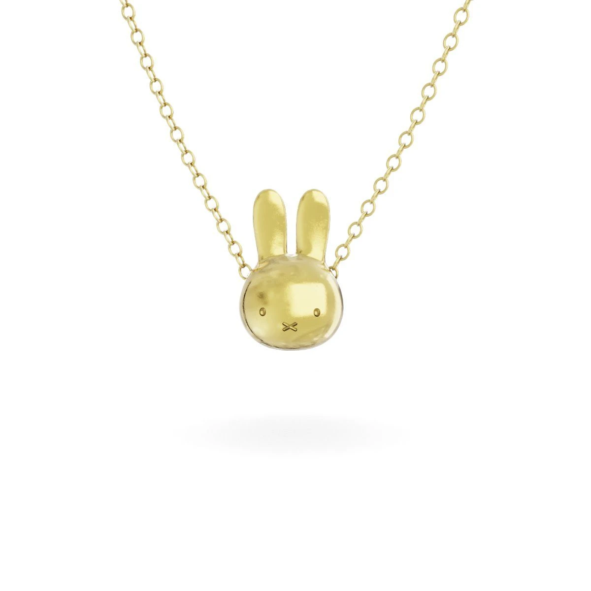 Miffy Miffy Medium 18ct Gold Vermeil Head Necklace 3 Miffy Miffy Medium 18ct Gold Vermeil Head Necklace