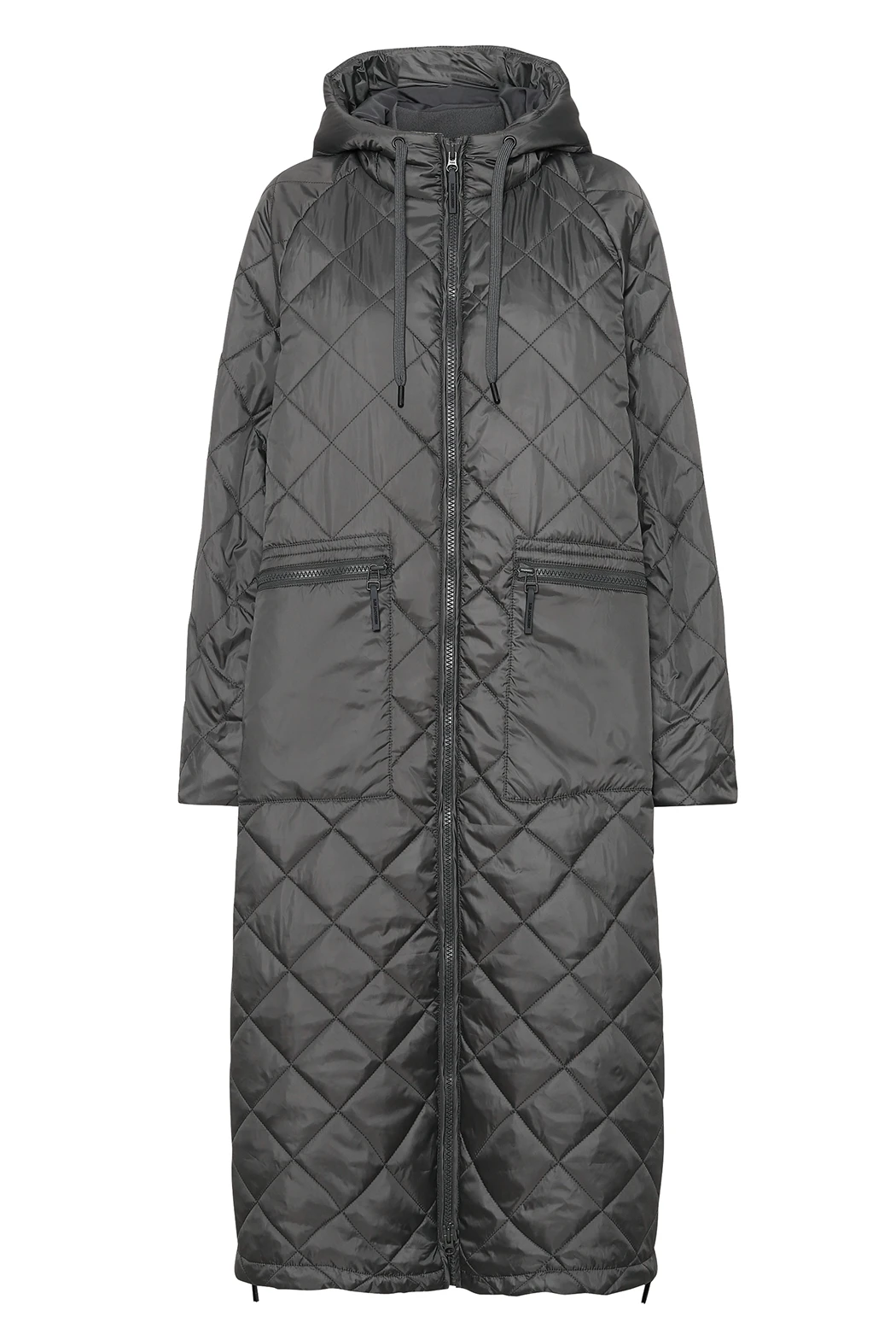 Ilse Jacobsen AERIAL01 Padded Raincoat - Dark Shadow 3 Ilse Jacobsen AERIAL01 Padded Raincoat - Dark Shadow