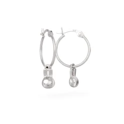Miffy Miffy Mini Sterling Silver Head Hoop Earrings