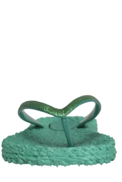 Ilse Jacobsen Cheerful Glitter Flip Flops - North Green 7 Ilse Jacobsen Cheerful Glitter Flip Flops - North Green