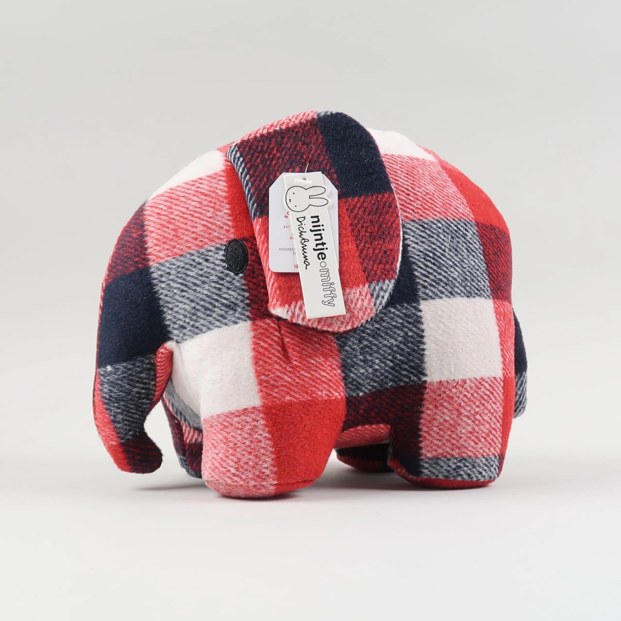 Miffy Red and Blue Checked Elephant – Large 6 Miffy Red and Blue Checked Elephant – Large