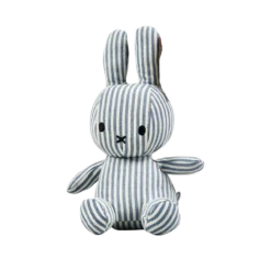 Miffy Denim Stripe Miffy - Medium Toy